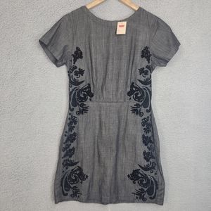 Levi's Gray and Black Mini Dress